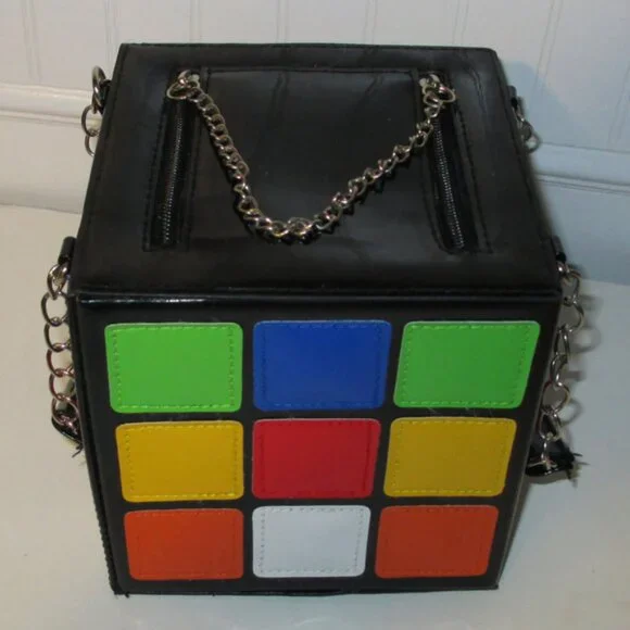 Rubik's Cube Kitch Novelty Bag Rubix NEW - Picture 2 of 5